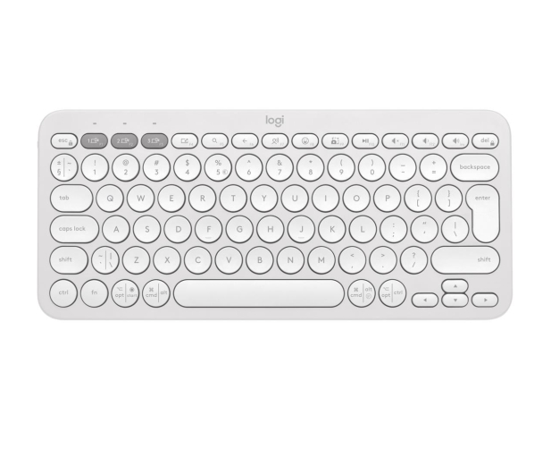 LOGITECH K380s Pebble Keys 2 biały 920-011852 - 1172751 - zdjęcie